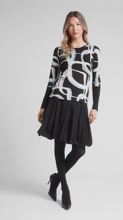 MARIE BLEU MOTIF TOP